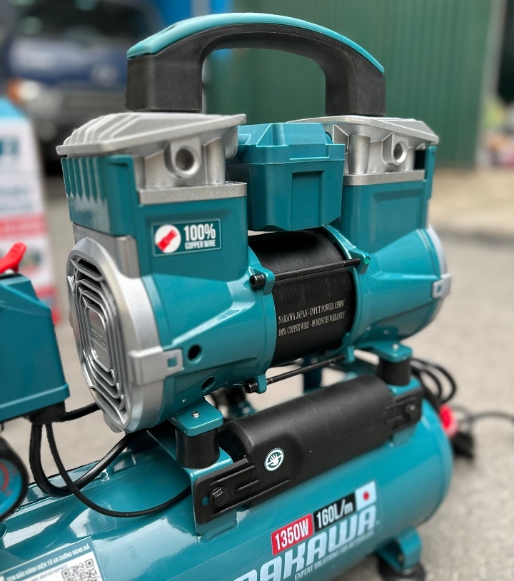 Máy nén khí không dầu NAKAWA 1350W NKBH1810PRO 10L
