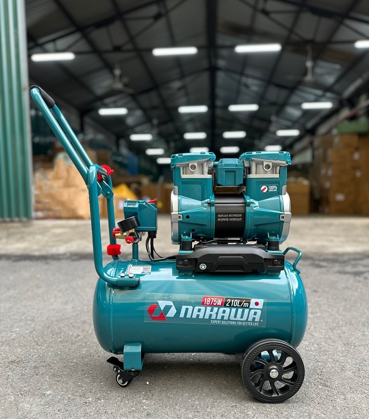 Máy nén khí không dầu NAKAWA 1875W NKBH2530PRO 30L