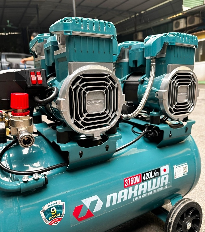 Máy nén khí không dầu NAKAWA 3750W NKBH5050PRO 50L