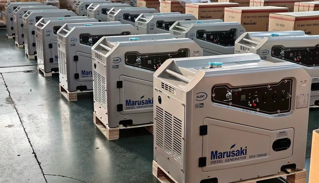 Máy Phát Điện Chạy Dầu Marusaki 6Kw SDA-7800SE Siêu Cách Âm