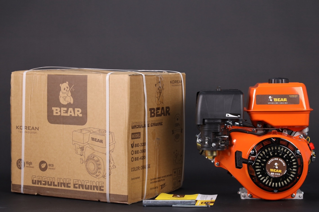 Máy nổ chạy xăng BEAR 9HP BE-320 tua nhanh