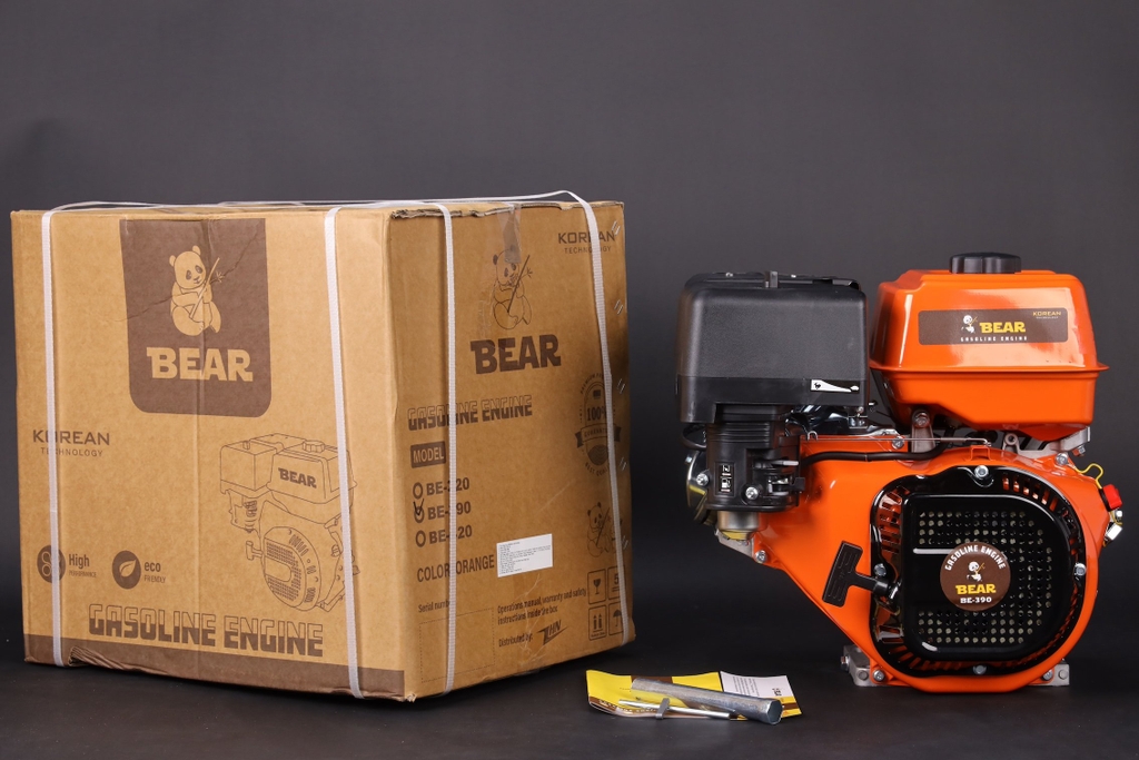 Máy nổ chạy xăng BEAR 13HP BE-390 tua nhanh