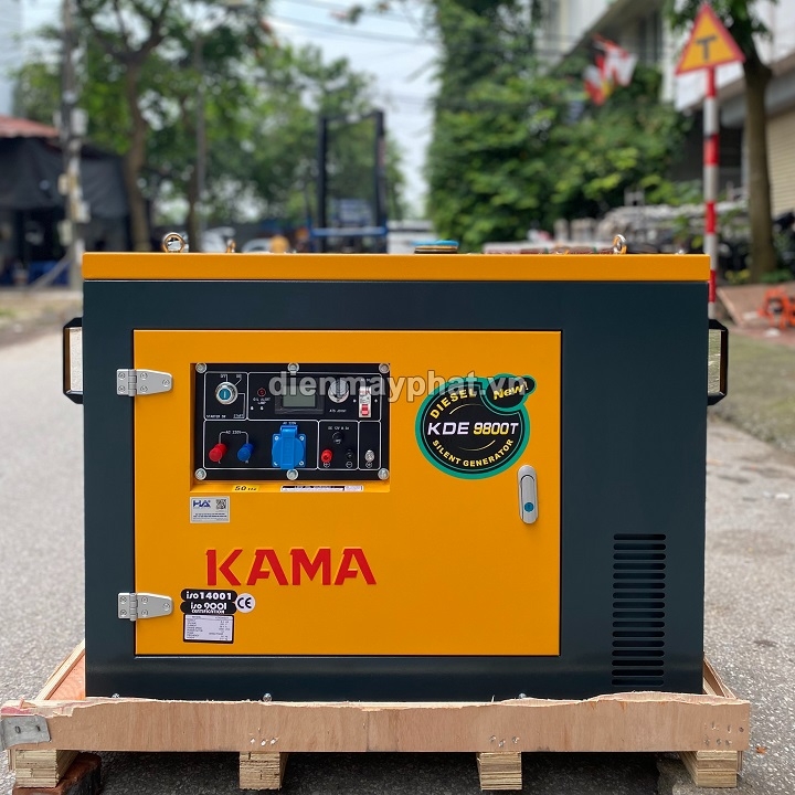 Máy phát điện chạy dầu 8KW KAMA KDE9800T siêu cách âm