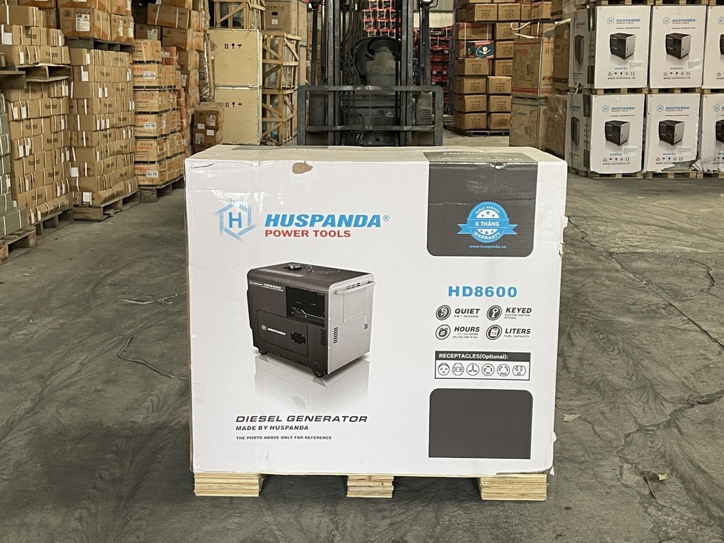 Máy phát điện chạy dầu HUSPANDA 7KW HD8600