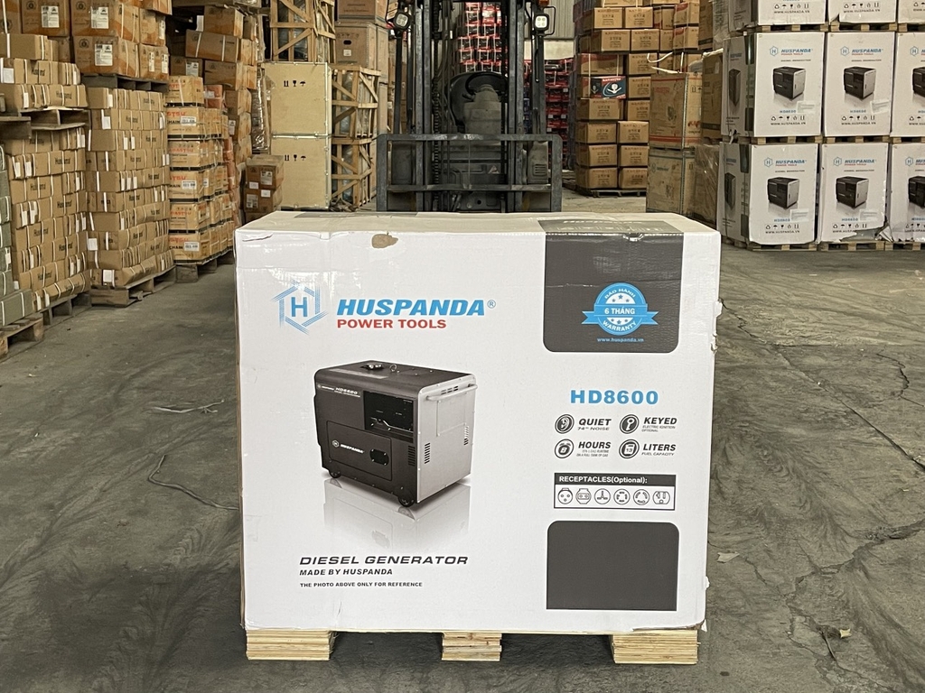 Máy phát điện chạy dầu HUSPANDA 7KW HD8600