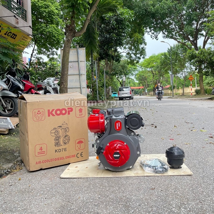 Máy nổ chạy dầu EVO 5HP KD7E có đề