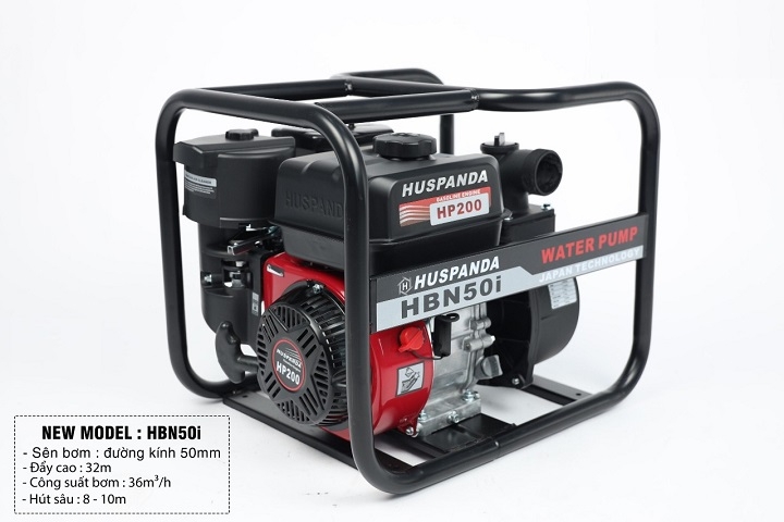 Máy bơm nước cứu hỏa chạy xăng HUSPANDA 6.5HP HBN 50I