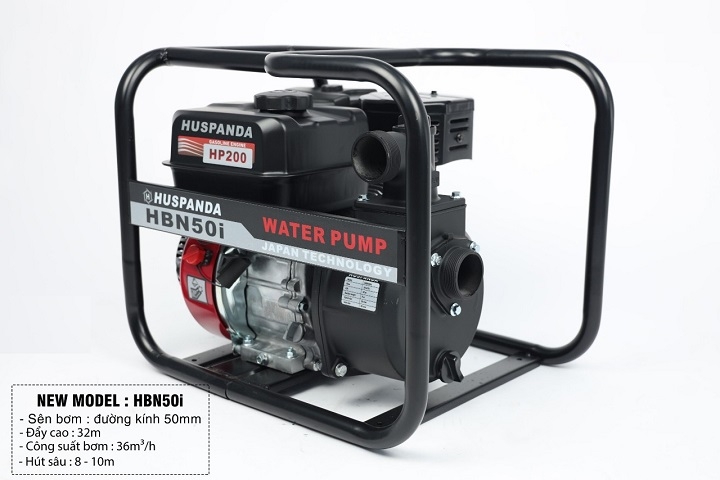 Máy bơm nước cứu hỏa chạy xăng HUSPANDA 6.5HP HBN 50I
