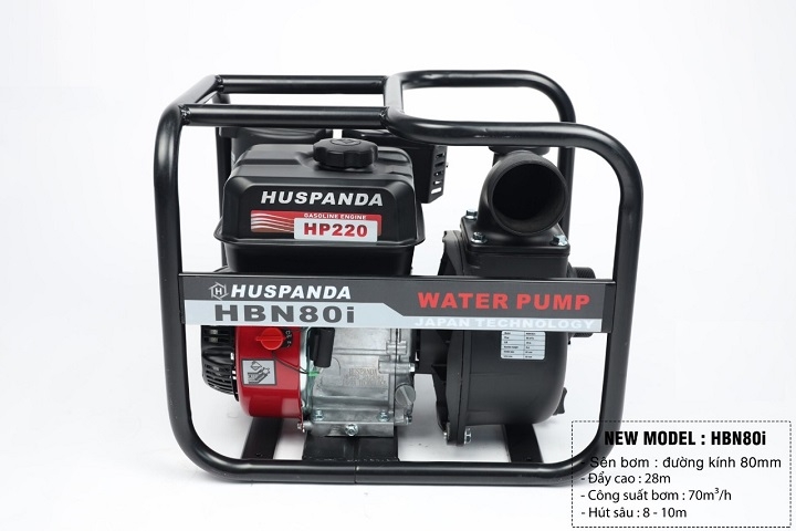 Máy bơm nước cứu hỏa chạy xăng HUSPANDA 7.5HP HBN 80I