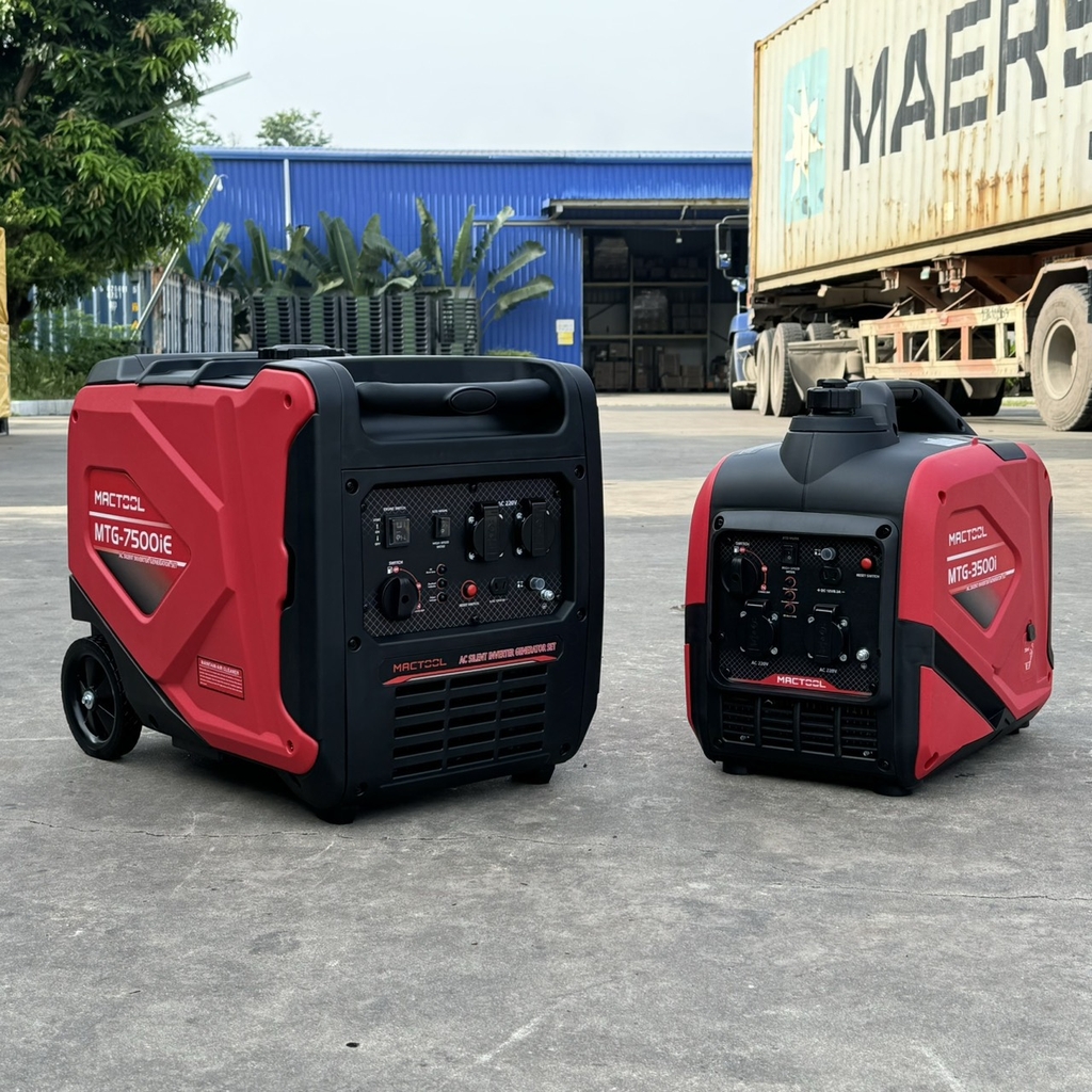 Máy Phát Điện Chạy Xăng Inverter Mactool 5Kw MTG-7500iE Siêu Cách Âm