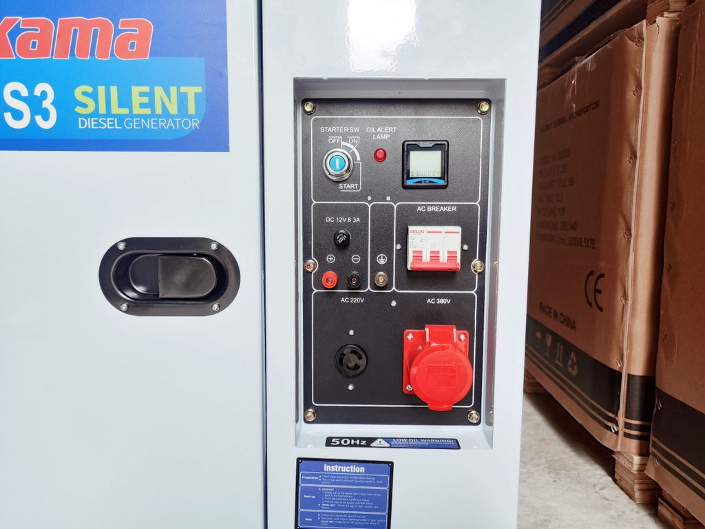 Máy Phát Điện Chạy Dầu Midukama 8Kw HL11000S3 3 Pha