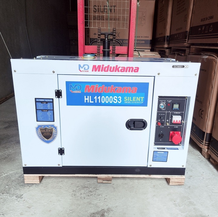 Máy Phát Điện Chạy Dầu Midukama 8Kw HL11000S3 3 Pha