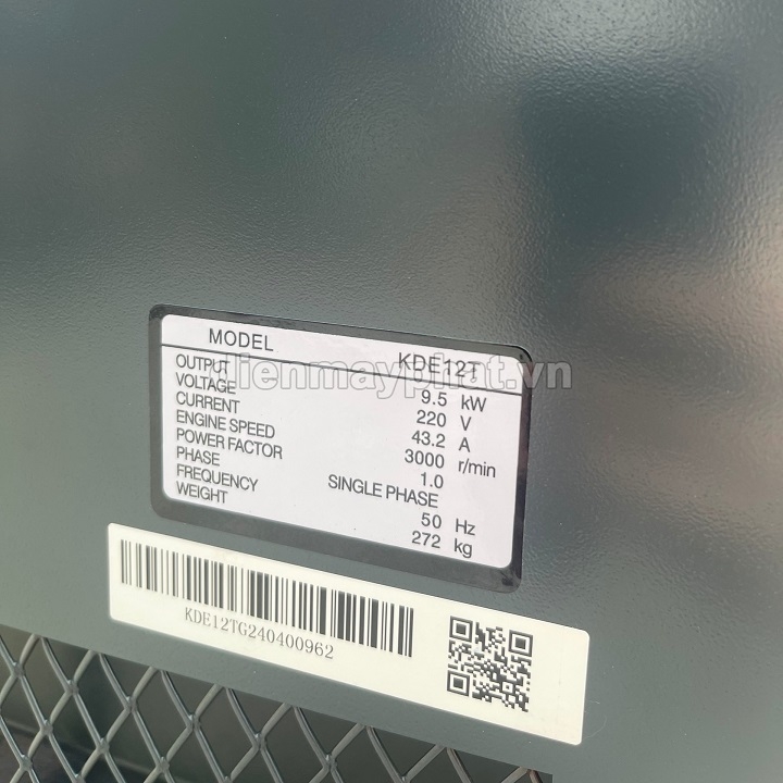 Máy phát điện chạy dầu KAMA 10KW KDE12T 1 pha