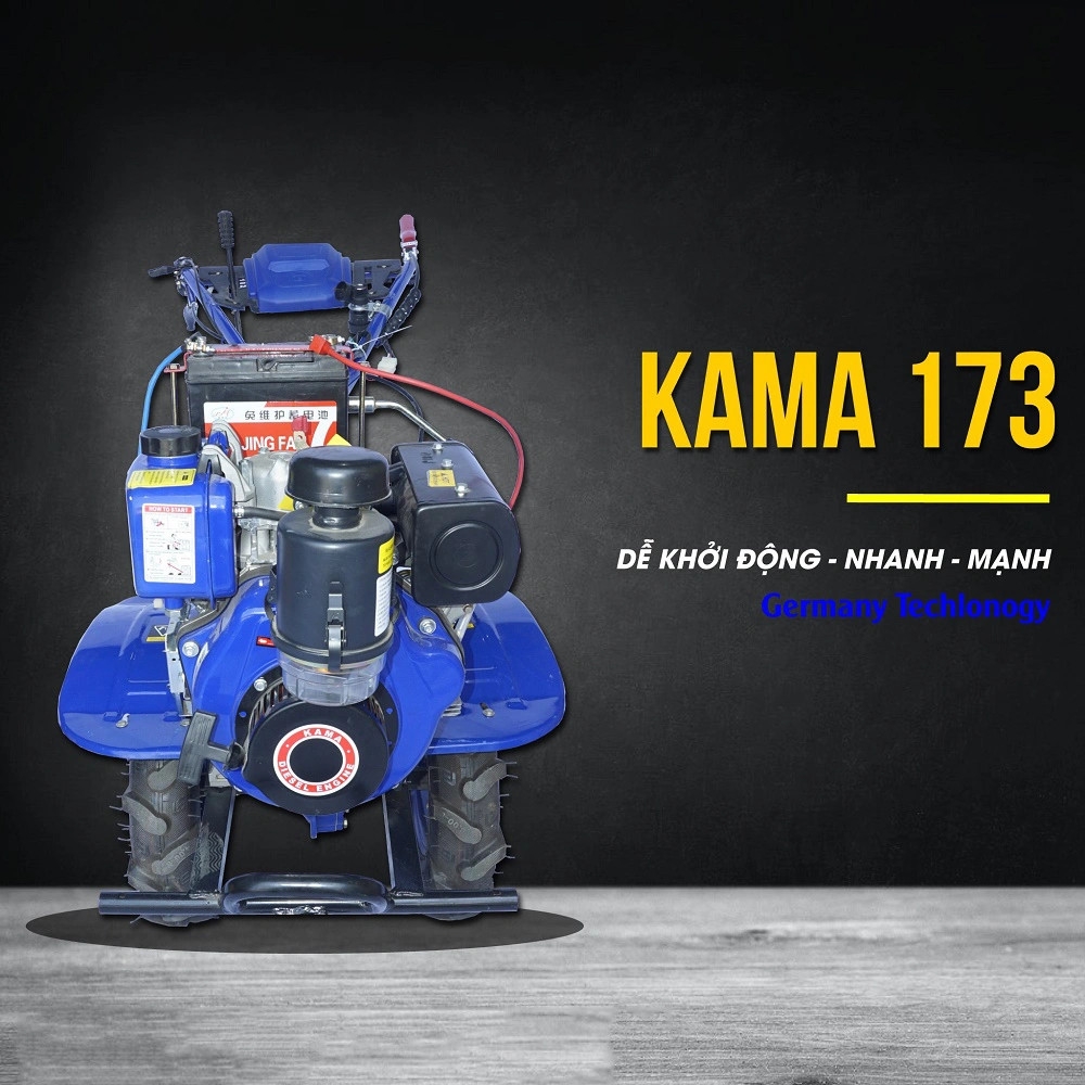 Máy Xới Đất Chạy Dầu 173 Kama Không Chuyển Hướng