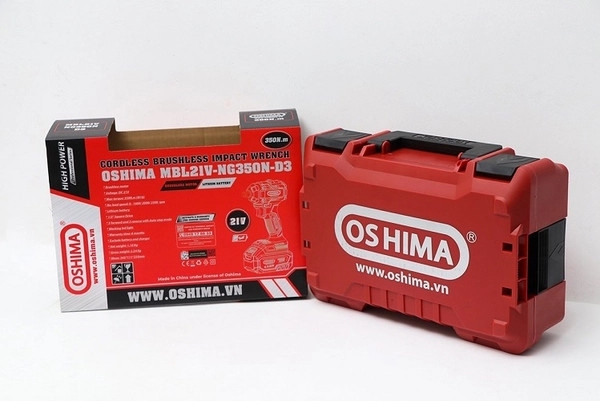 Máy Mở Bu Lông Oshima Pin Lithium MBL21V-NG350N-D3