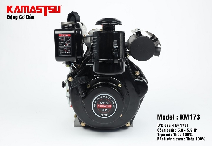 Máy nổ chạy dầu 5HP KAMASTSU KM173