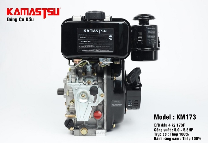 Máy nổ chạy dầu 5HP KAMASTSU KM173