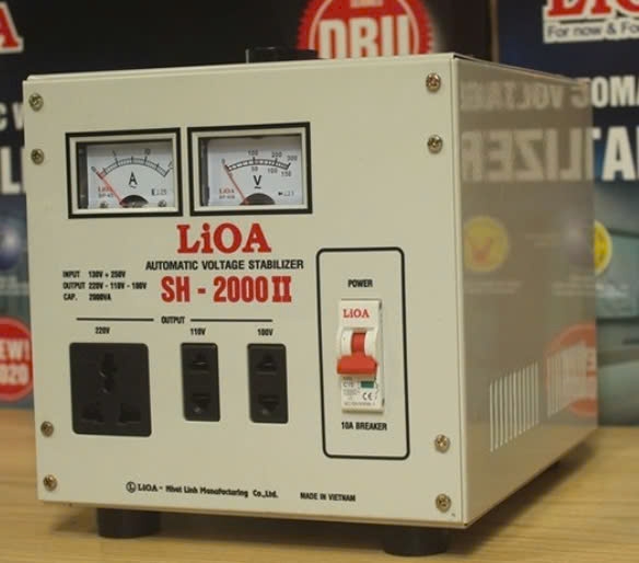 Ổn áp 1 pha Lioa 2KVA SH 2000II