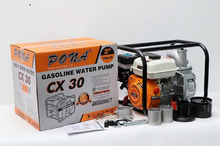 Máy bơm nước chạy xăng PONA CX 30 6.5HP