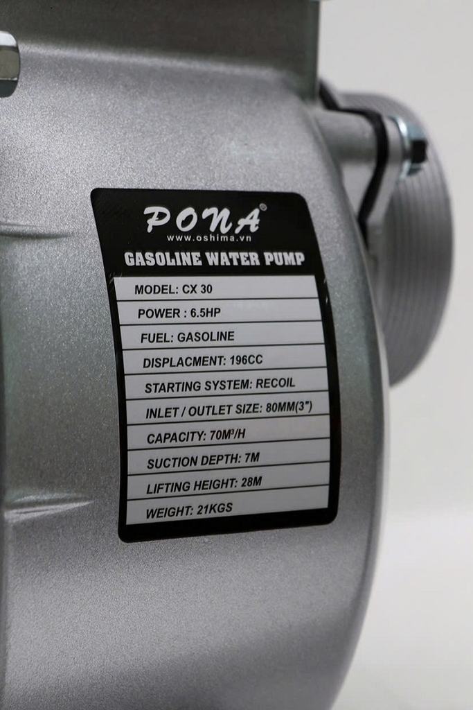 Máy bơm nước chạy xăng PONA CX 30 6.5HP