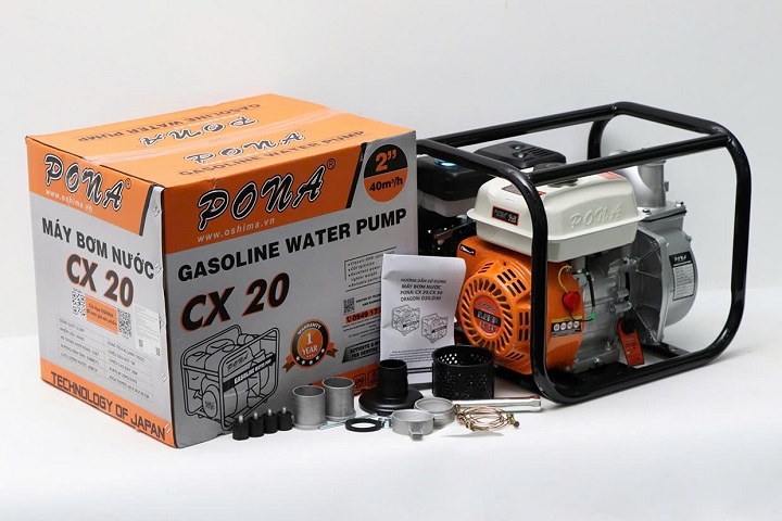 Máy bơm nước dùng xăng 4 thì PONA 5.5HP CX 20