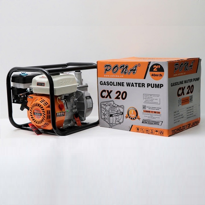 Máy bơm nước dùng xăng 4 thì PONA 5.5HP CX 20
