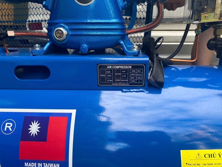 Máy nén khí dây đai Puma 4HP 200L 1 pha