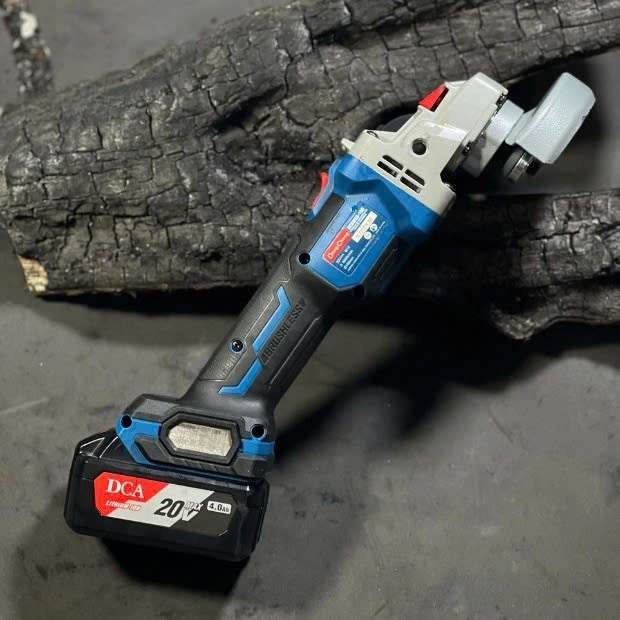 Máy mài góc dùng pin 20V DongCheng DCSM 03-100 - Bộ 1 pin 4a sạc thùng nhựa