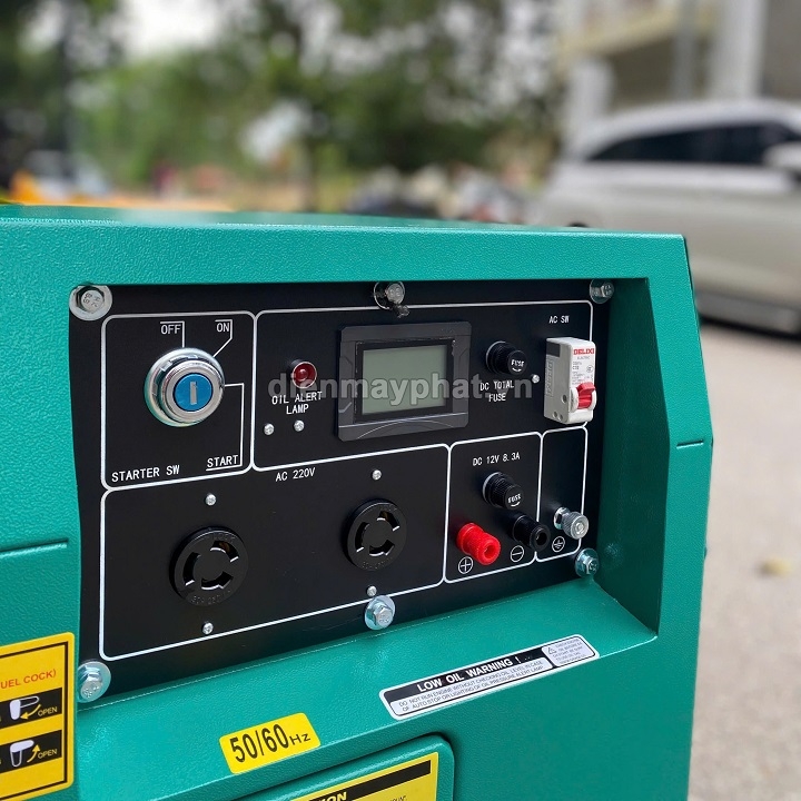 Máy phát điện chạy dầu diesel KAMA 5KW KDE7000T chống ồn