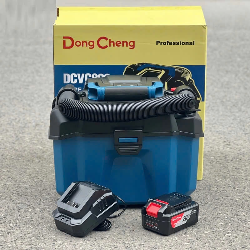 Máy hút bụi dùng pin 20V DONGCHENG DCVC800 - Bộ 1 pin 4a sạc thùng nhựa