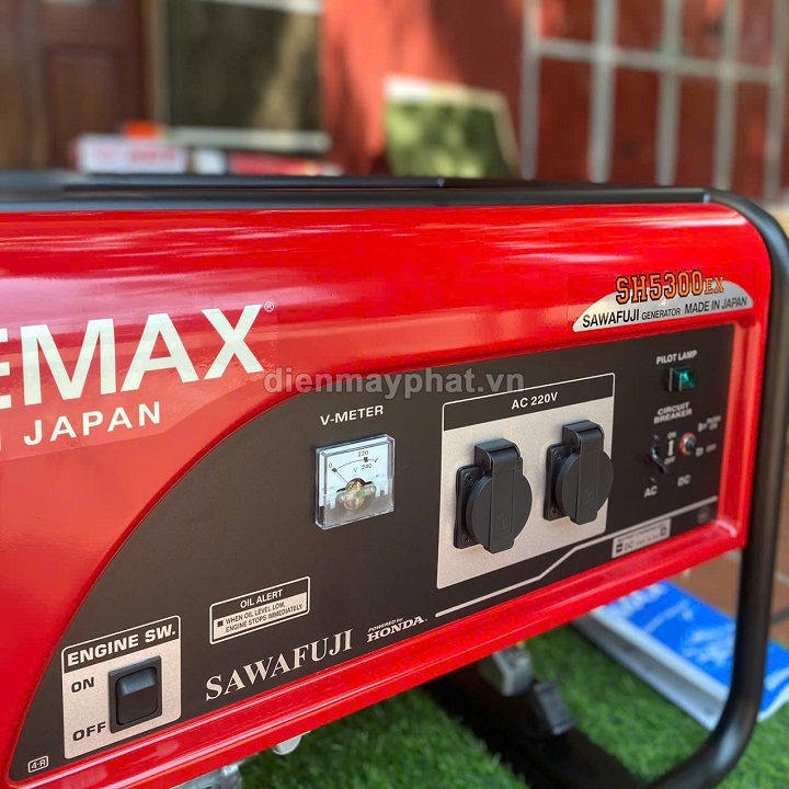 Máy phát điện chạy xăng ELEMAX 4.7KVA SH5300EX