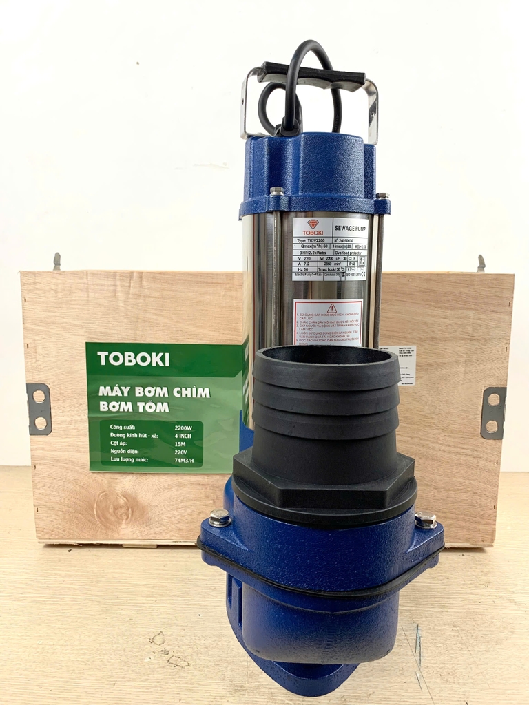 Máy bơm tõm thả chìm nước thải TOBOKI 550W TK-V550
