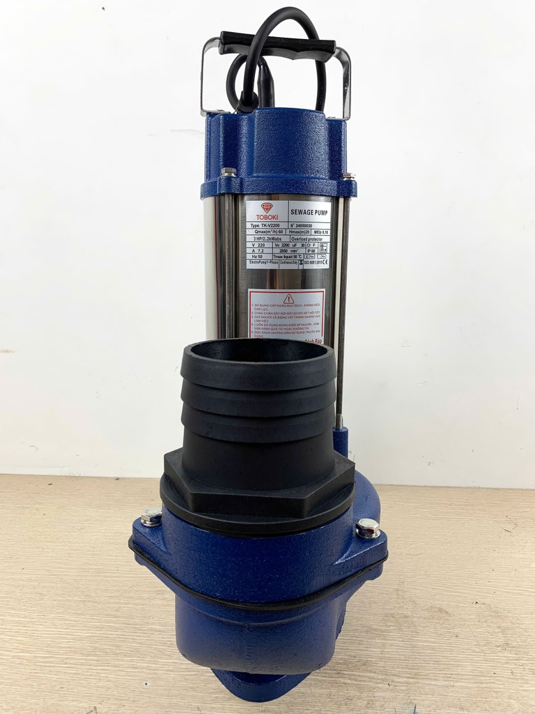 Máy bơm tõm thả chìm nước thải TOBOKI 750W TK-V750
