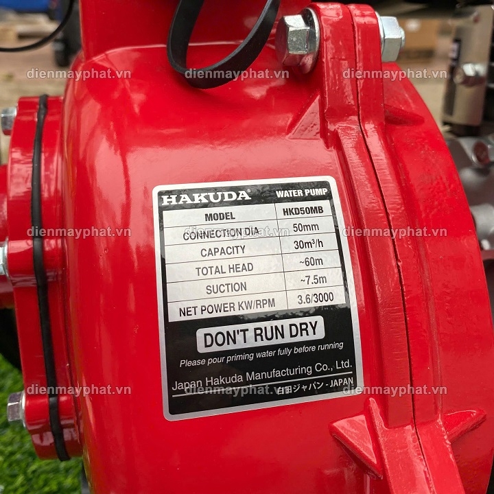 Máy bơm nước cứu hỏa chạy dầu HAKUDA 6.5HP HKD50MB