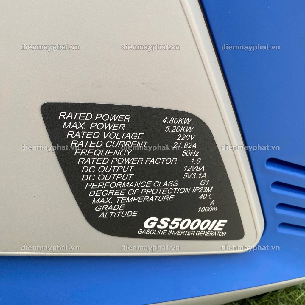 Máy phát điện chạy xăng HAKUDA 5KW GS5000IE Inverter