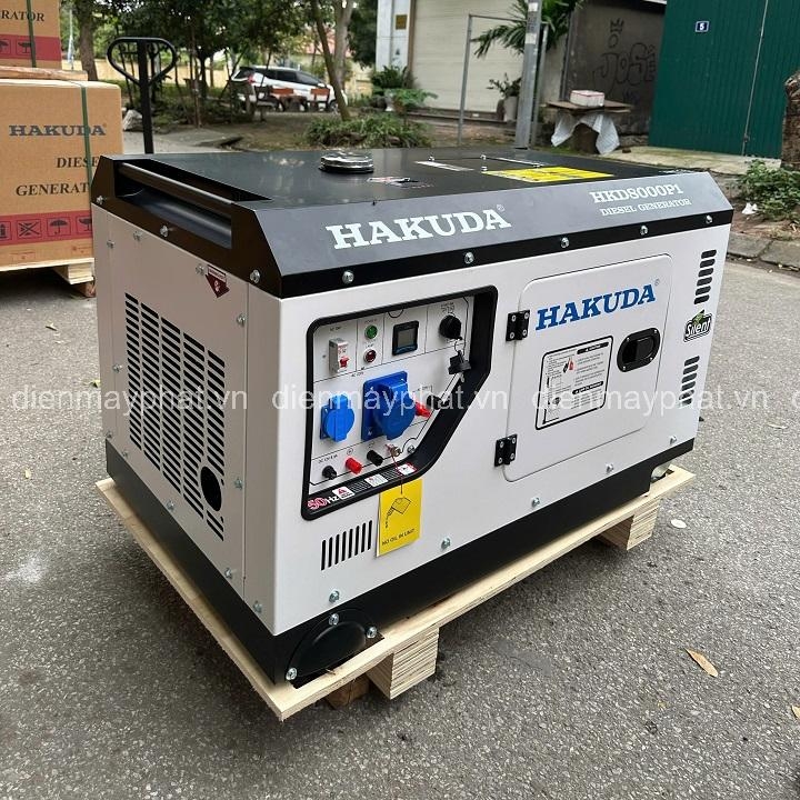 Máy phát điện chạy dầu 8KW HAKUDA HKD8000P1 siêu cách âm