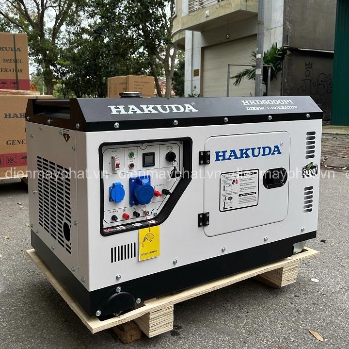 Máy phát điện chạy dầu gia đình 8Kw HAKUDA HKD8000P1