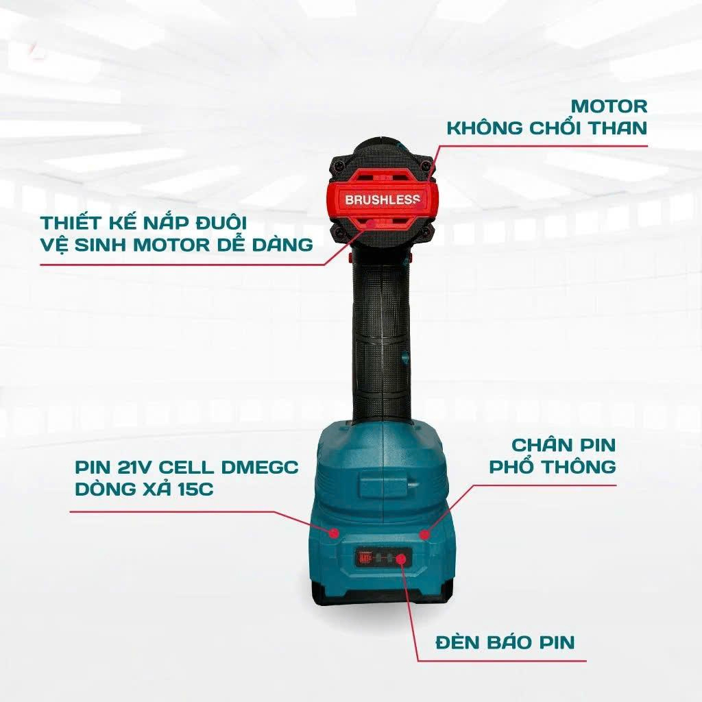 Máy khoan pin 3 chức năng 21V NAKAWA NK-KM2113/70PRO