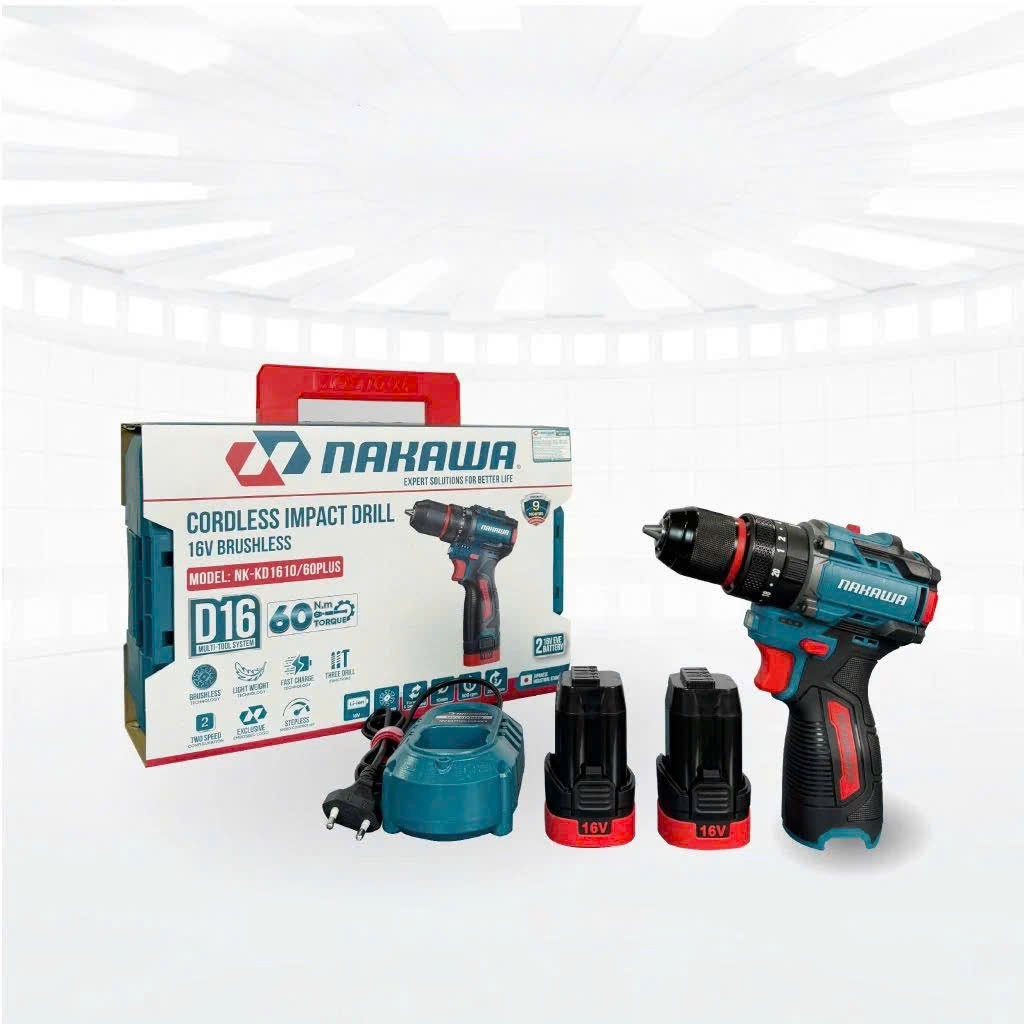Máy khoan pin 3 chức năng 16V NAKAWA NK-KD1610/60PLUS