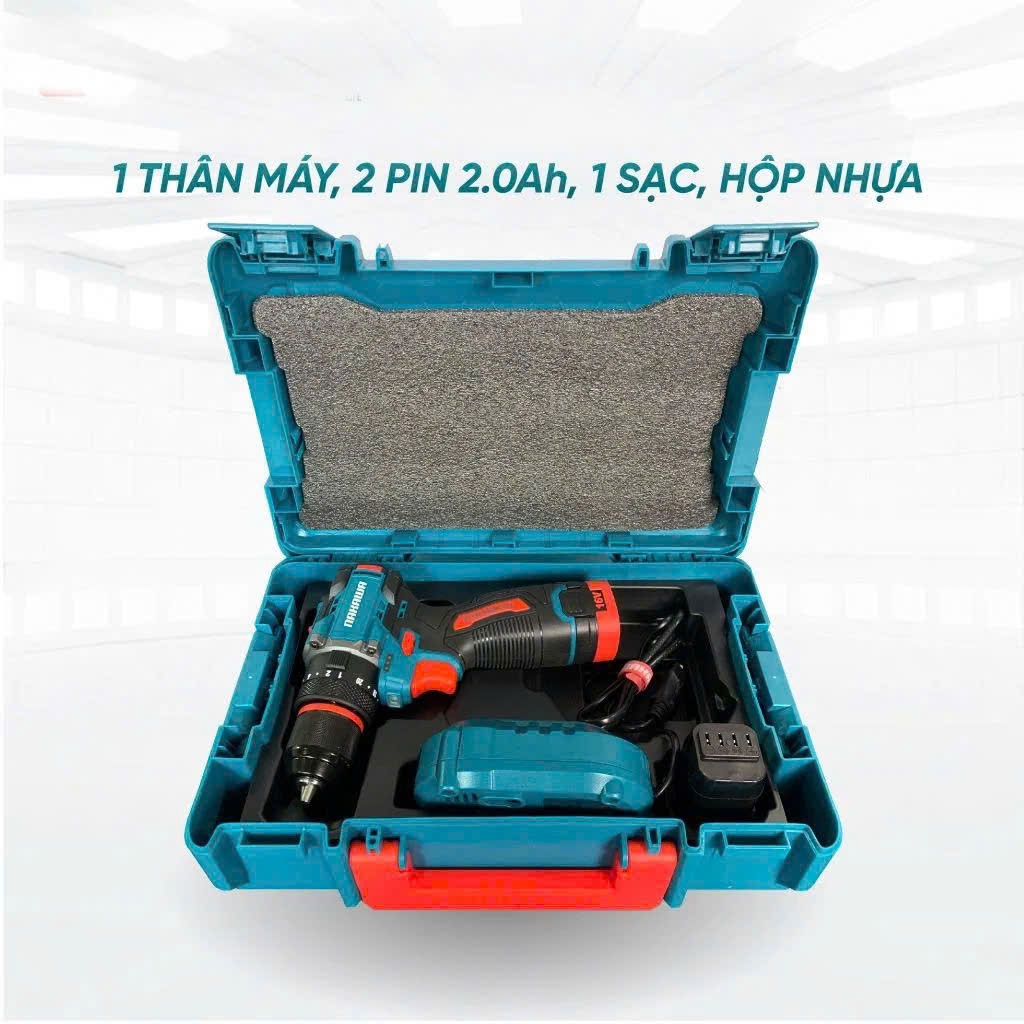 Máy khoan pin 3 chức năng 16V NAKAWA NK-KD1610/60PLUS