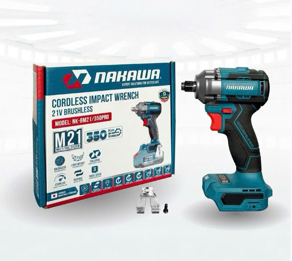 Máy siết bu lông dùng pin 21v NAKAWA NK-BM21/350PRO