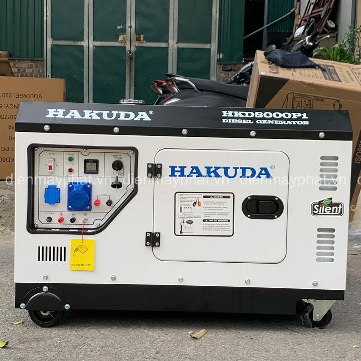 Máy phát điện chạy dầu gia đình 8Kw HAKUDA HKD8000P1