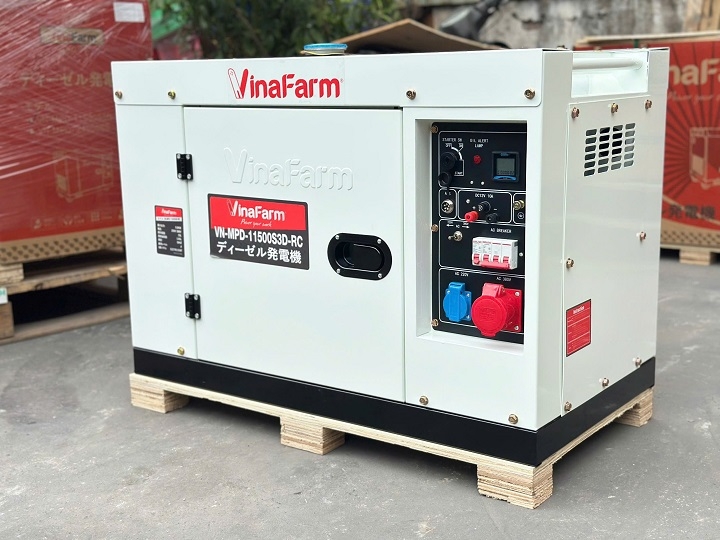 Máy phát điện chạy dầu VINAFARM VN-MPD-11500S3D-RC 3 pha 5.5KW