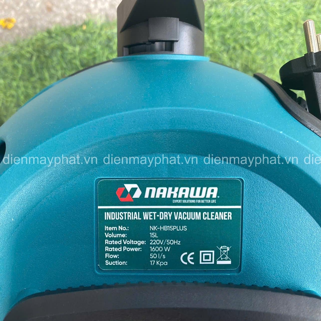 Máy hút bụi công nghiệp NAKAWA NK-HB15PLUS 1600W 15L