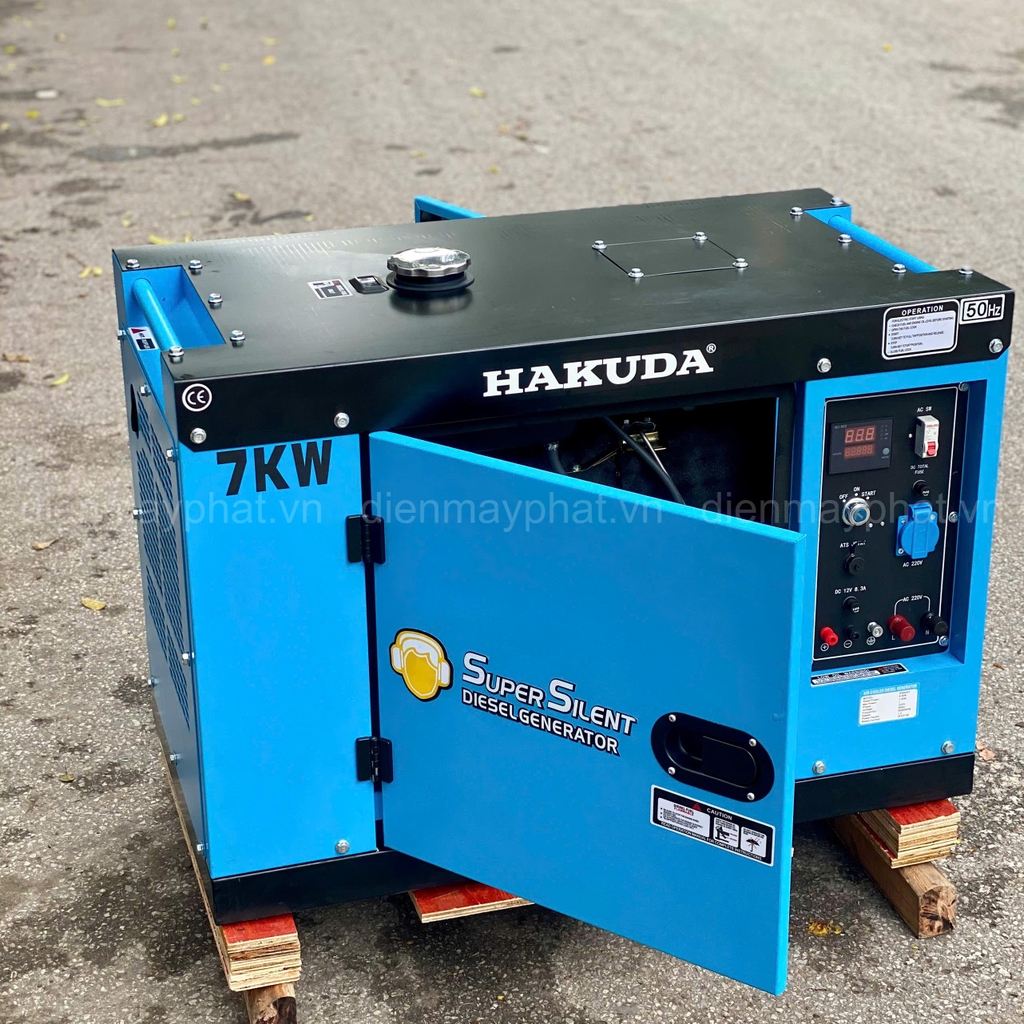 Máy phát điện chạy dầu diesel 7KW HAKUDA HKD7000P1
