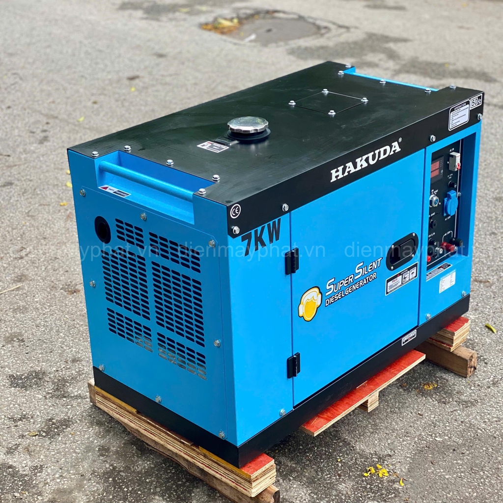 Máy phát điện gia đình chạy dầu HAKUDA 7kW HKD7001P1