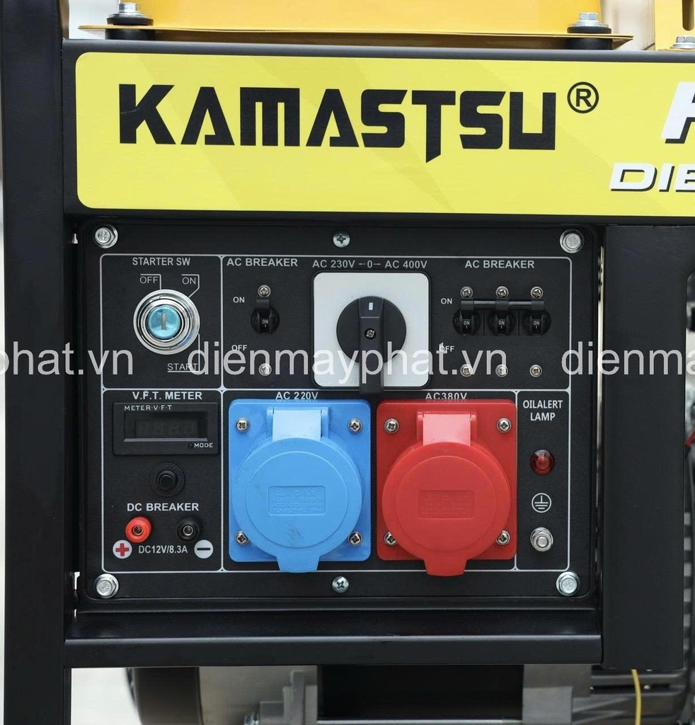 Máy phát điện chạy dầu KAMATSU 8KW KD9500S