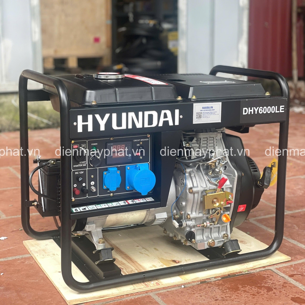 Máy phát điện chạy dầu HUYNDAI 5KW DHY 6000LE