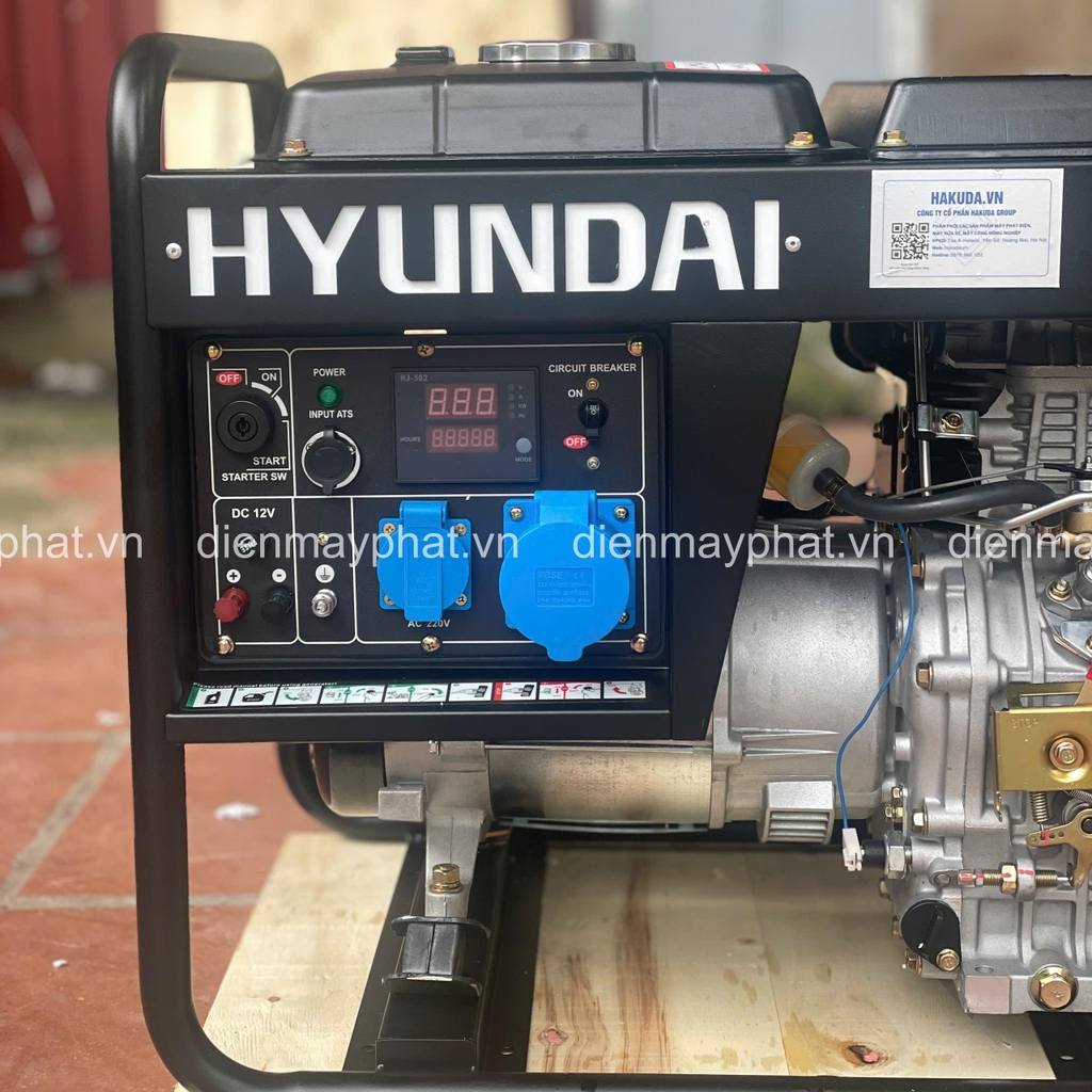 Máy phát điện chạy dầu HUYNDAI 5KW DHY 6000LE