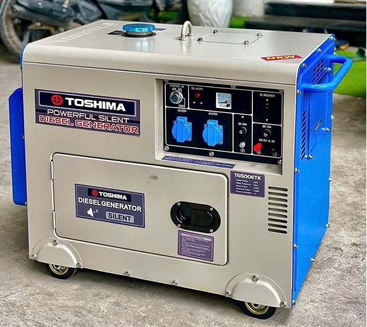 Máy phát điện chạy dầu TOSHIMA T6500ETK 5KW
